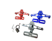 Porta placa retractil de lujo aluminio