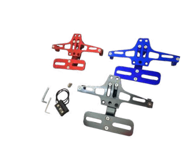 Porta placa retractil de lujo aluminio