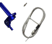 Acelerador de cuarta acerbis azul