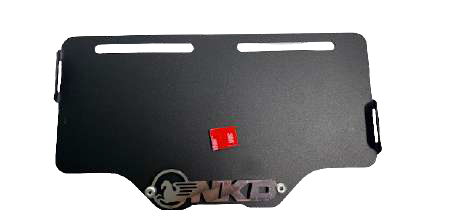 Porta placa negro 3D NKD