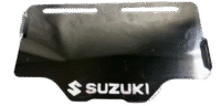 Porta placa cromado 2D SUZUKI