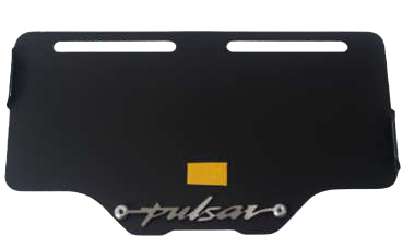 Porta placa negro 3D PULSAR
