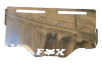 Porta placa cromado 2D FOX