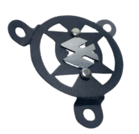 Tapa filtro Boxer Negro 3D cromo