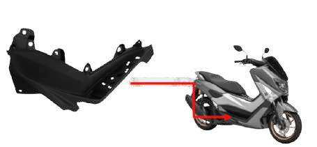 Tapa lateral derecha NMAX 155/2018 v1