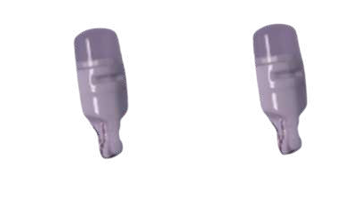 Bombillo ceramica redondo Rojo x10