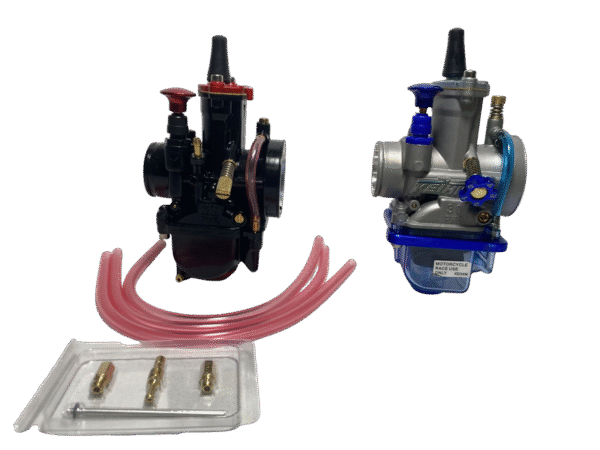 Carburador cortina plana negro, azul 30mm