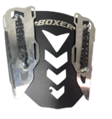 Cupula Boxer cromo 3D negro