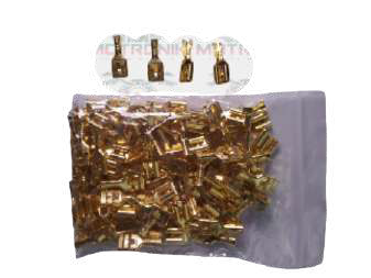 Terminal aluminio hembra #2 x100