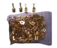 Terminal  aluminio hembra #4 x100