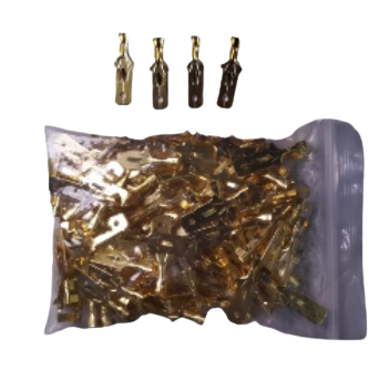 Terminal aluminio macho #1 x100